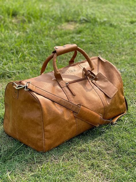 zara leather duffle bag